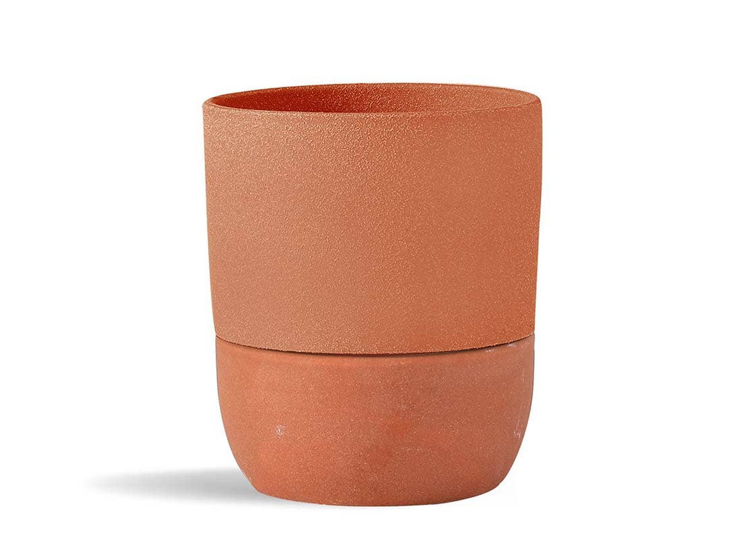 Urban dweller self-watering pot, sand canyon clay