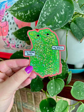 Load image into Gallery viewer, Emotional Support Lizards Glitter Sticker