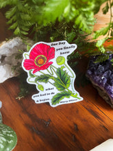Load image into Gallery viewer, One Day You Finally Knew and Began, Mary Oliver: Sticker