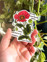 Load image into Gallery viewer, One Day You Finally Knew and Began, Mary Oliver: Sticker