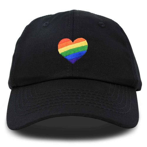 Rainbow Heart Hat