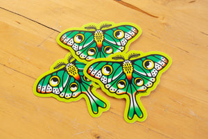 Luna Moth -  3" Vinyl Sticker