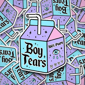 Boys Tears Carton Sticker