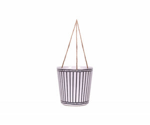 Hanging Blue Stripe Pot