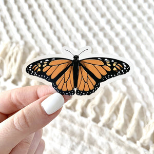 Clear Monarch Butterfly Sticker
