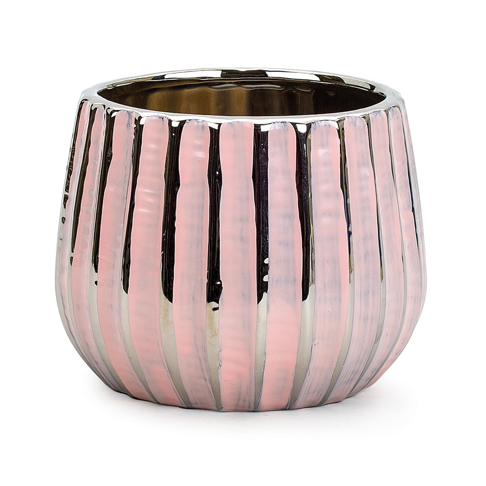 Ribbed Ceramic Pot