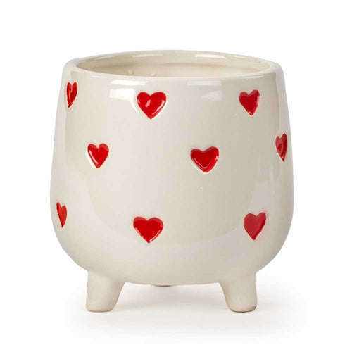 Heart Footed Ceramic Pot