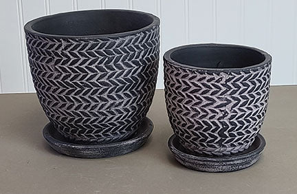 Basketweave Pot