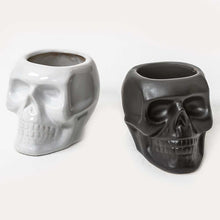 Load image into Gallery viewer, Ceramic Skull Pot