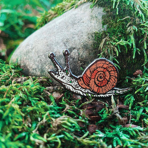 Snail Enamel Pin