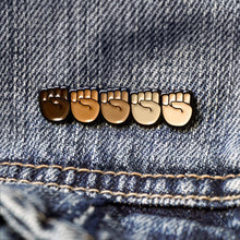 Load image into Gallery viewer, BLM Fists Together Enamel Pin