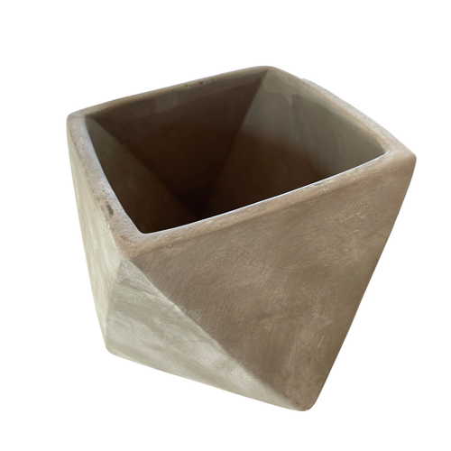 Geometric Stone Pot