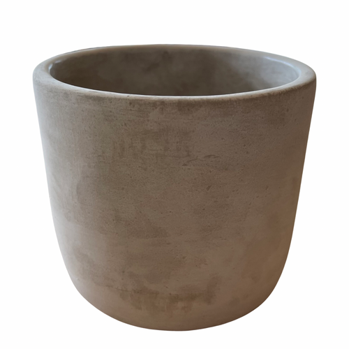 Polished Concrete Cylinder Pot (Matte)